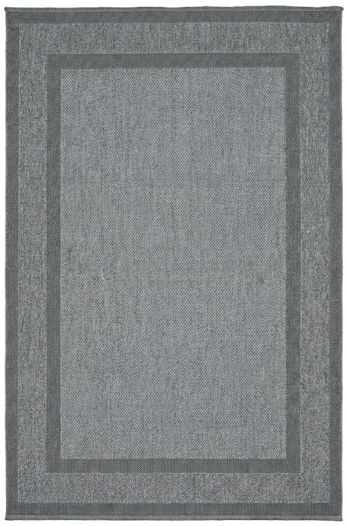 Miras bordo halı Modern Sisal Antrasit Çerçeveli - Görsel 1